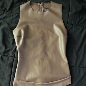 SKIMS FAUX LEATHER BODYSUIT
